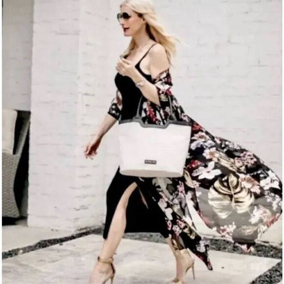 NEW Walter Baker “Tulum” One Size Kimono Duster Robe Midi Cover Up  Caftan - Picture 1 of 5